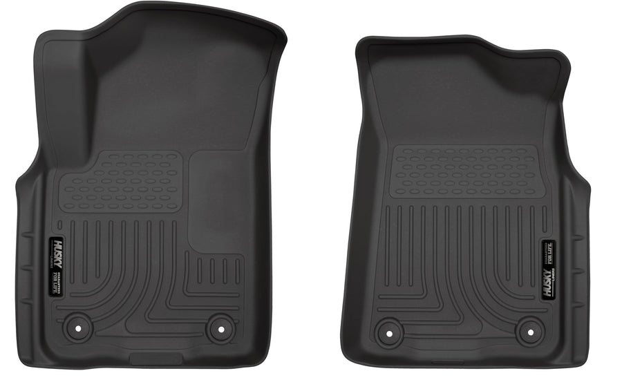 Husky Liners Floor Mats Weatherbeater | Fits 2019-2024 Infiniti QX80; 2019-2024 Nissan Armada | Front Row, 1-pc Black - 15231