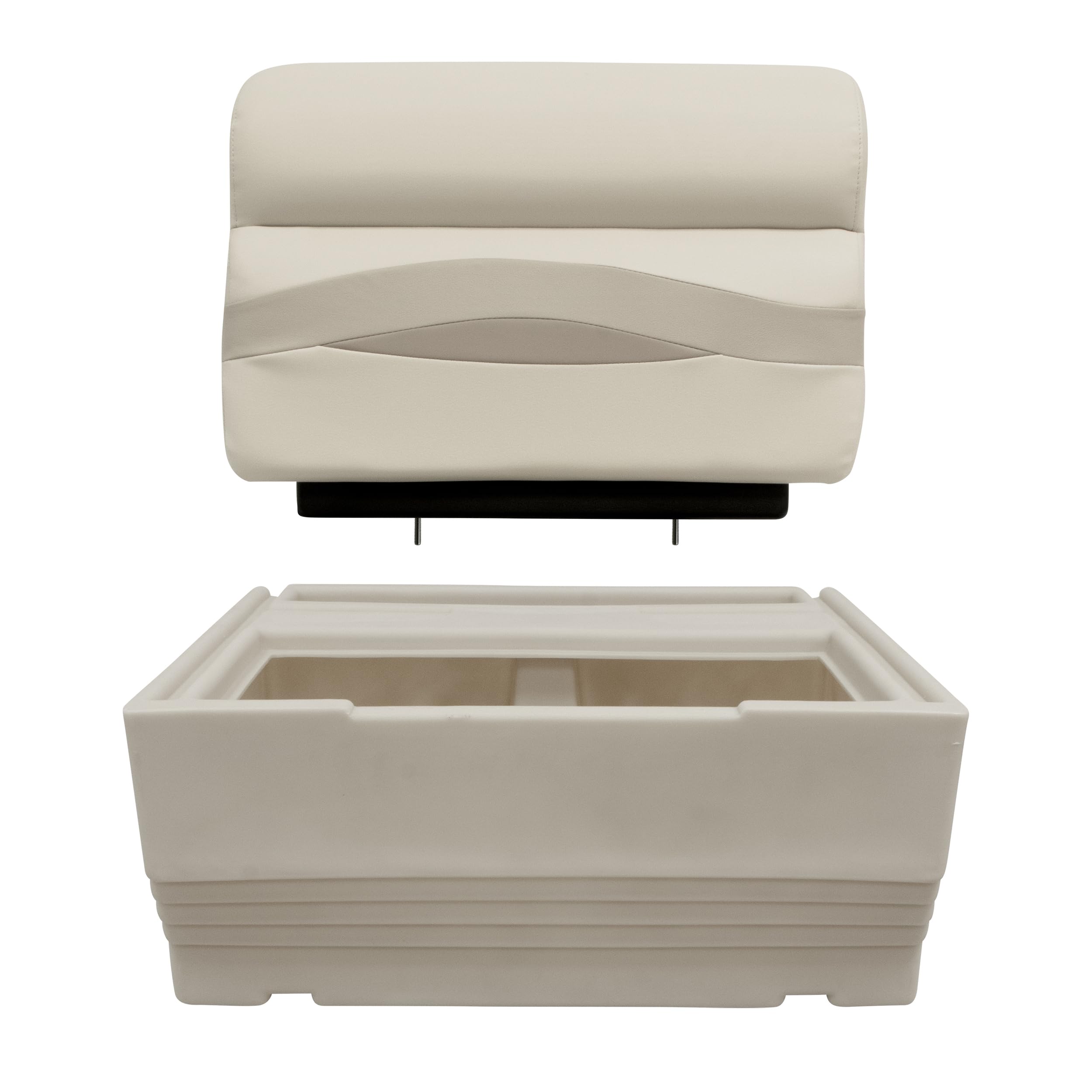 Wise Premier Series BM1143-1066 Pontoon 27" Bench Seat Cushion Set, Stone/Mocha Java/Khaki
