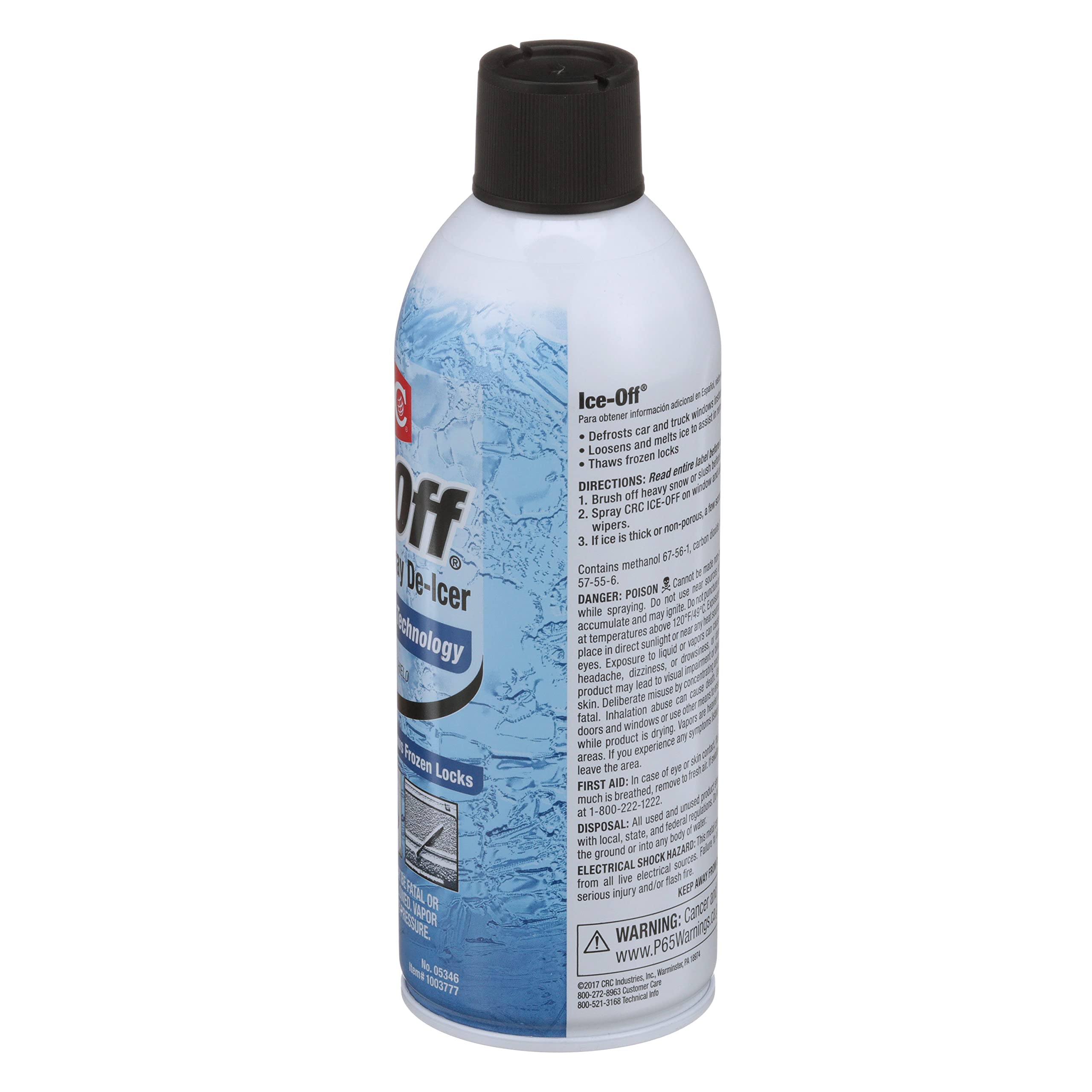 Ice-Off CRC Windshield Spray De-Icer, 12 Wt Oz, Pack of 1