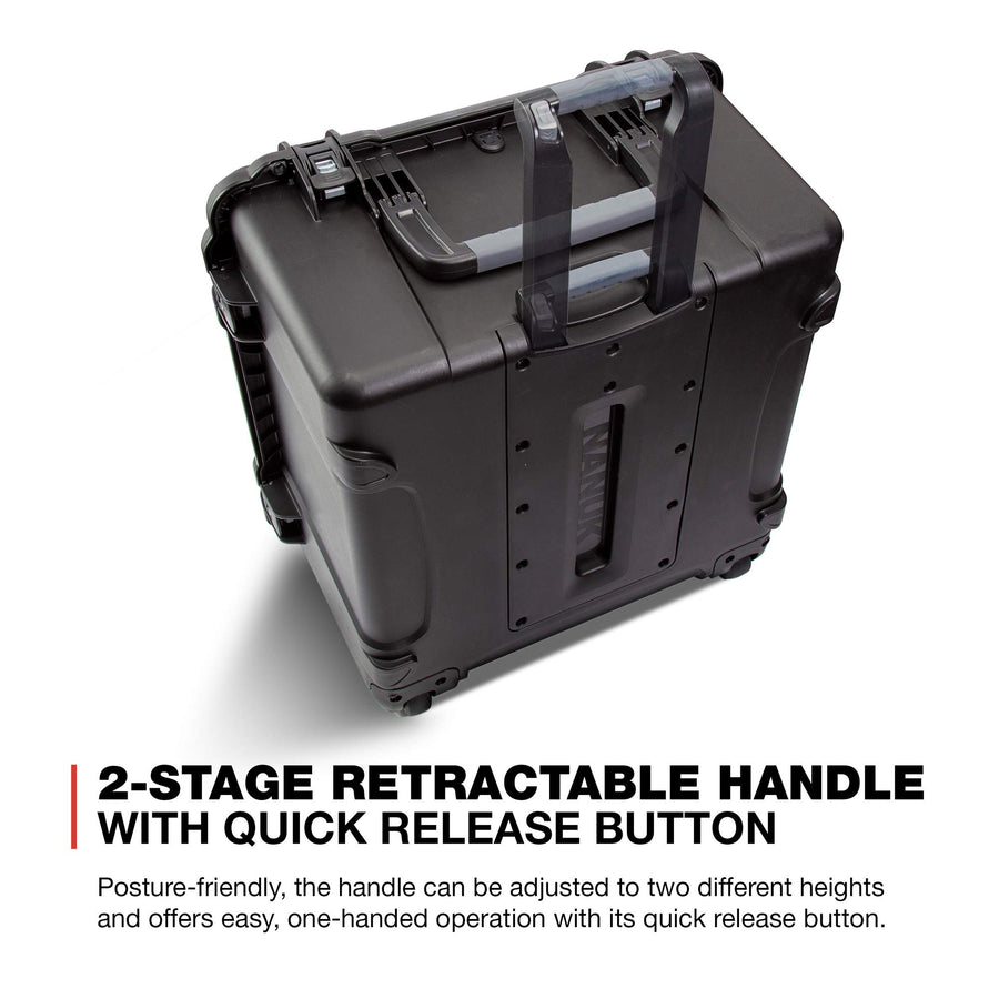 Waterproof Nanuk 970 Hard Case with Custom Foam Insert for DJI Inspire 2 - Black