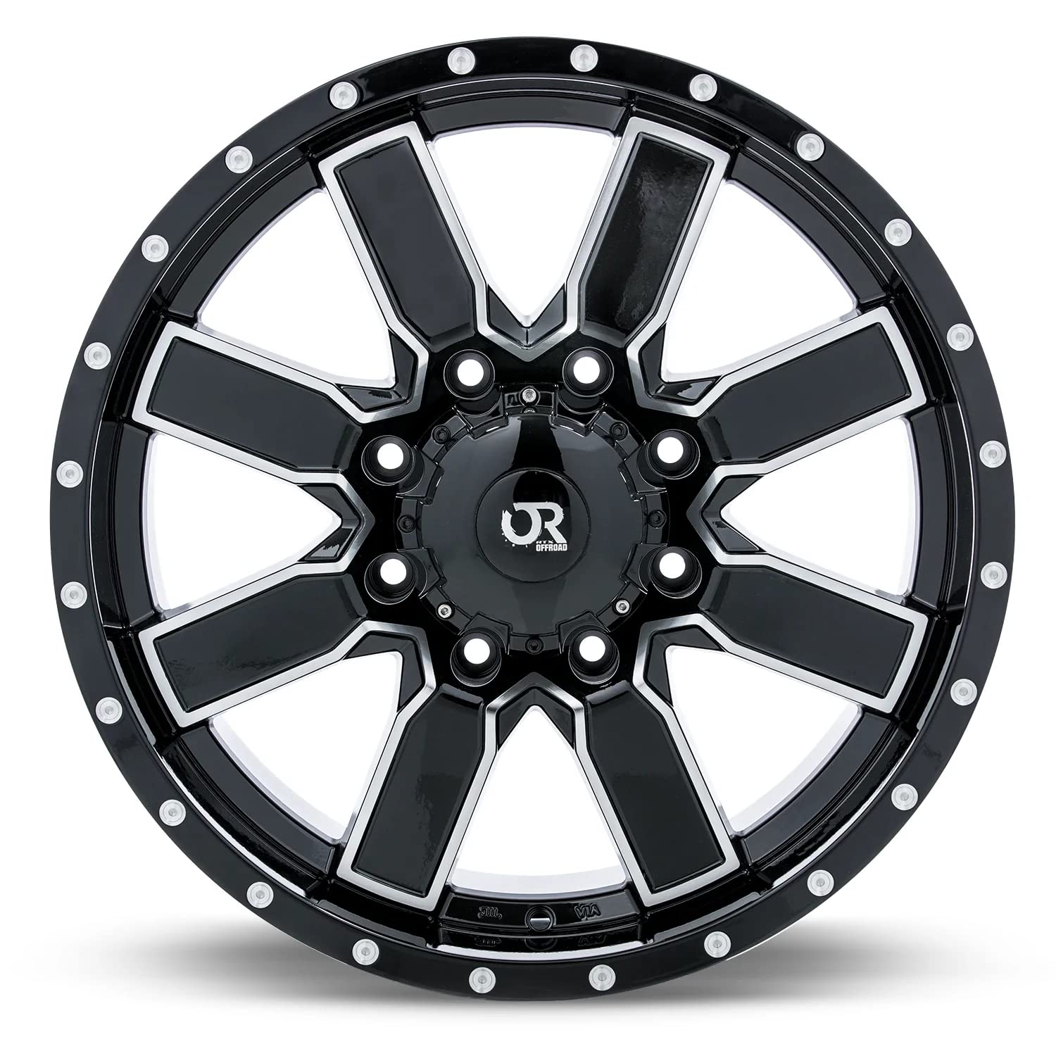 Custom RTX STEPPE Wheel - 20x9, 10 Offset, 6x135 Bolt Pattern, 87mm Hub - Black with Machined Face Rim
