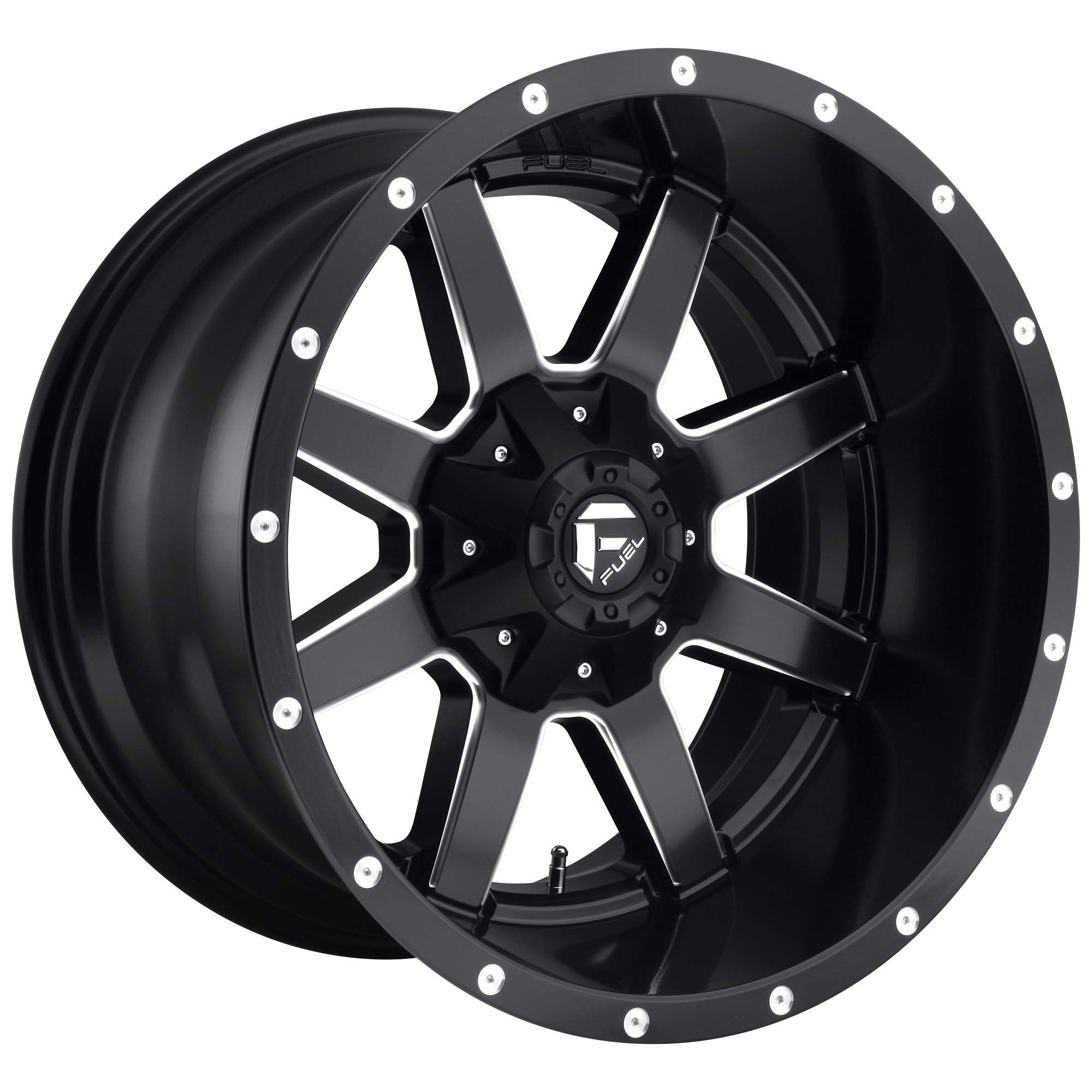 Black FUEL D538 Wheel with Painted (17 x 10. inches /5 x 114 mm, -24 mm Offset)