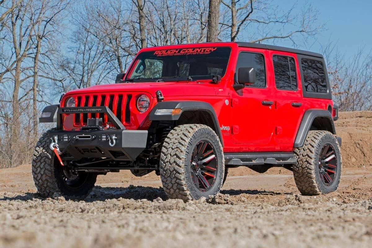 3.5" Rough Country Lift Kit w/ N3 Shocks for Jeep Wrangler Unlimited JL (2018-2023) 4-Door - Fits up to 35" Tires