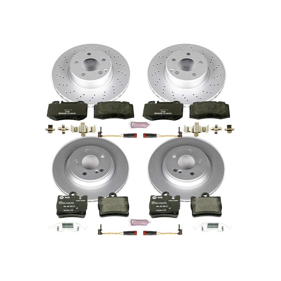 Euro-Stop Power Stop Brake Kit Front and Rear For Mercedes-Benz S430 2003, S500 2002-2003 [Model Specific]