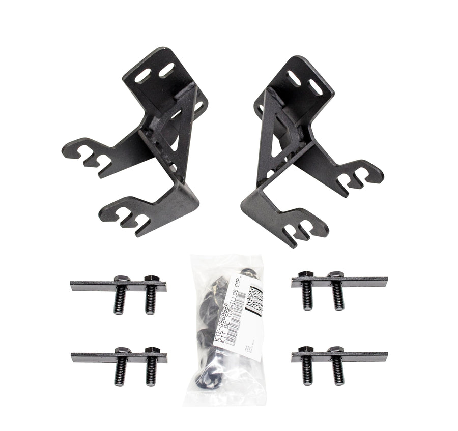 Mounting Bracket Kit Go Rhino for RC4 Bull Bar or RC3 Skid Plate | Mild Steel, Textured Black | 568960TK | Fits 2011-2016 Ford F-250, F-350, F-450 Super Duty