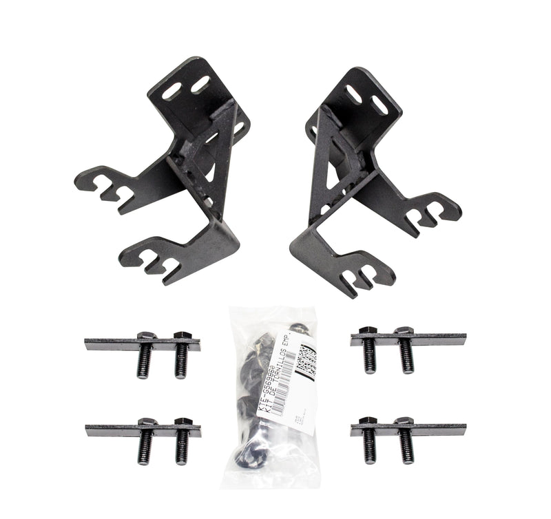 Mounting Bracket Kit Go Rhino for RC4 Bull Bar or RC3 Skid Plate | Mild Steel, Textured Black | 568960TK | Fits 2011-2016 Ford F-250, F-350, F-450 Super Duty