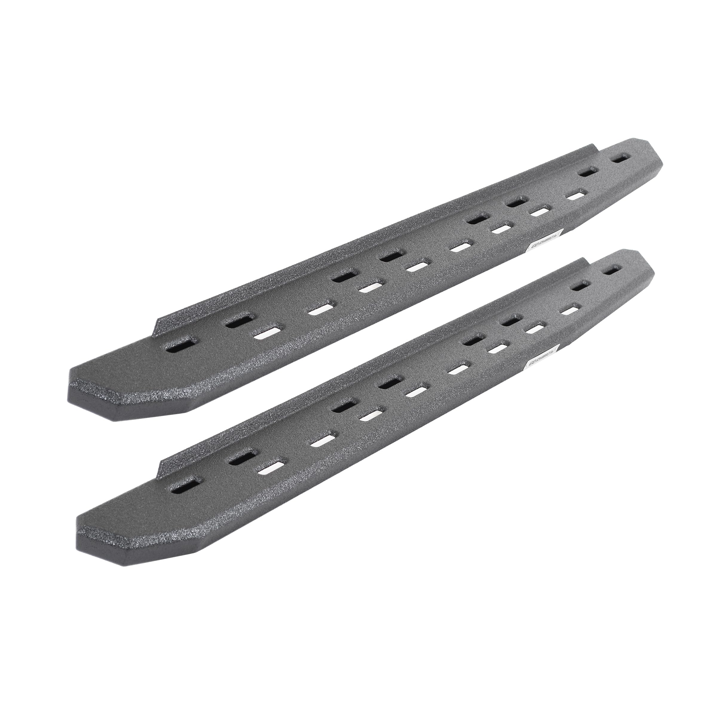 RB30 Slim Line Running Boards Go Rhino | 48", Galvanized Steel, Protective Bedliner Coating | 69600048ST