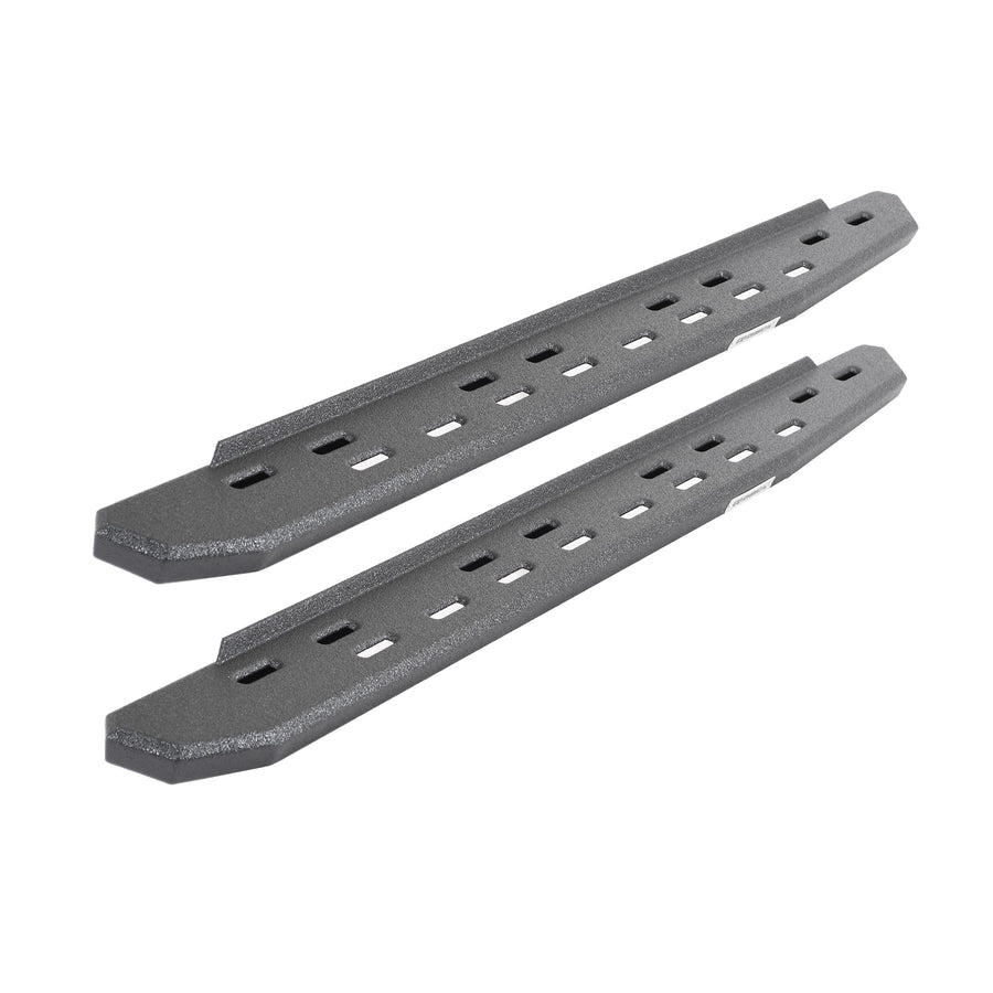 RB30 Slim Line Running Boards Go Rhino | 48", Galvanized Steel, Protective Bedliner Coating | 69600048ST