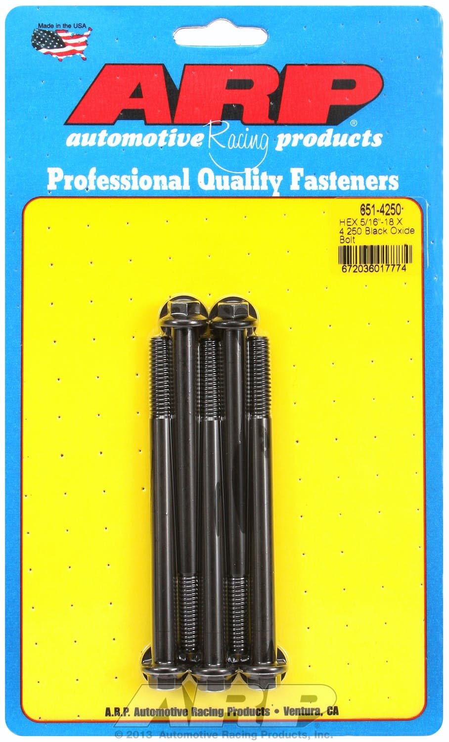 Hex ARP (651-4250) Oxide Bolt, Black