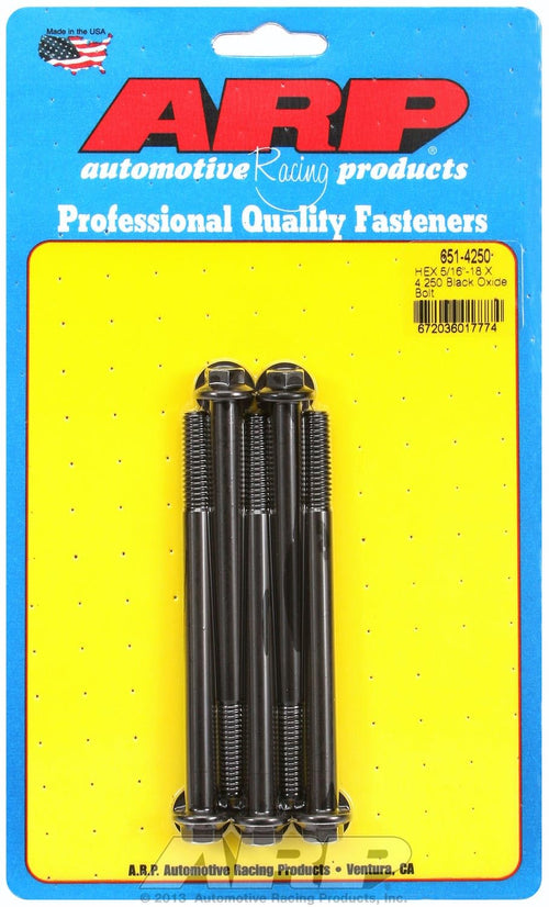 Hex ARP (651-4250) Oxide Bolt, Black