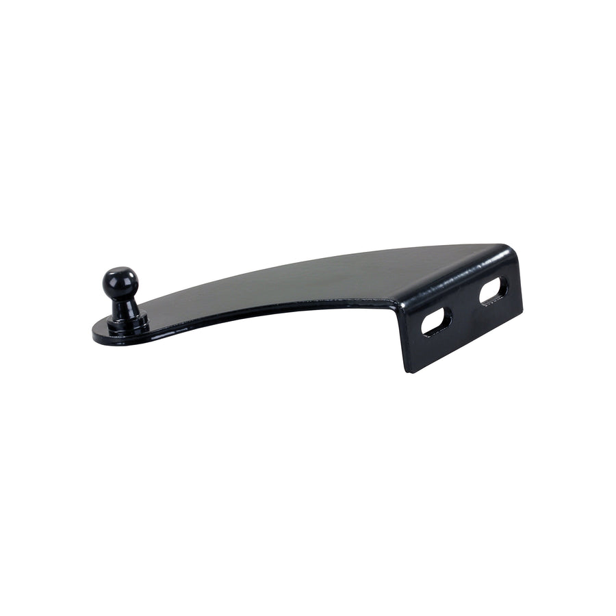 Left JR Products Curved Bracket (BR-1125-BP) Black