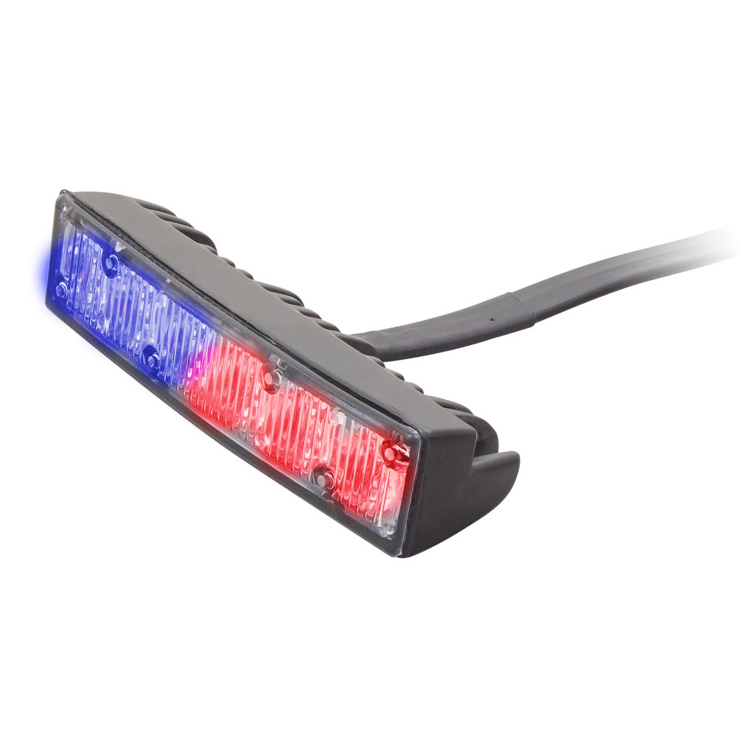 Heise Marker Lights Bi-Color Blue/Red - 4.1 Inch - 6 Led