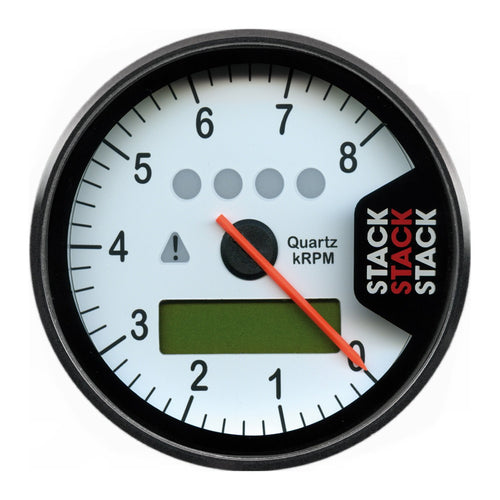 AutoMeter Display ST700SR-B Tachometer, White, 0-8K RPM
