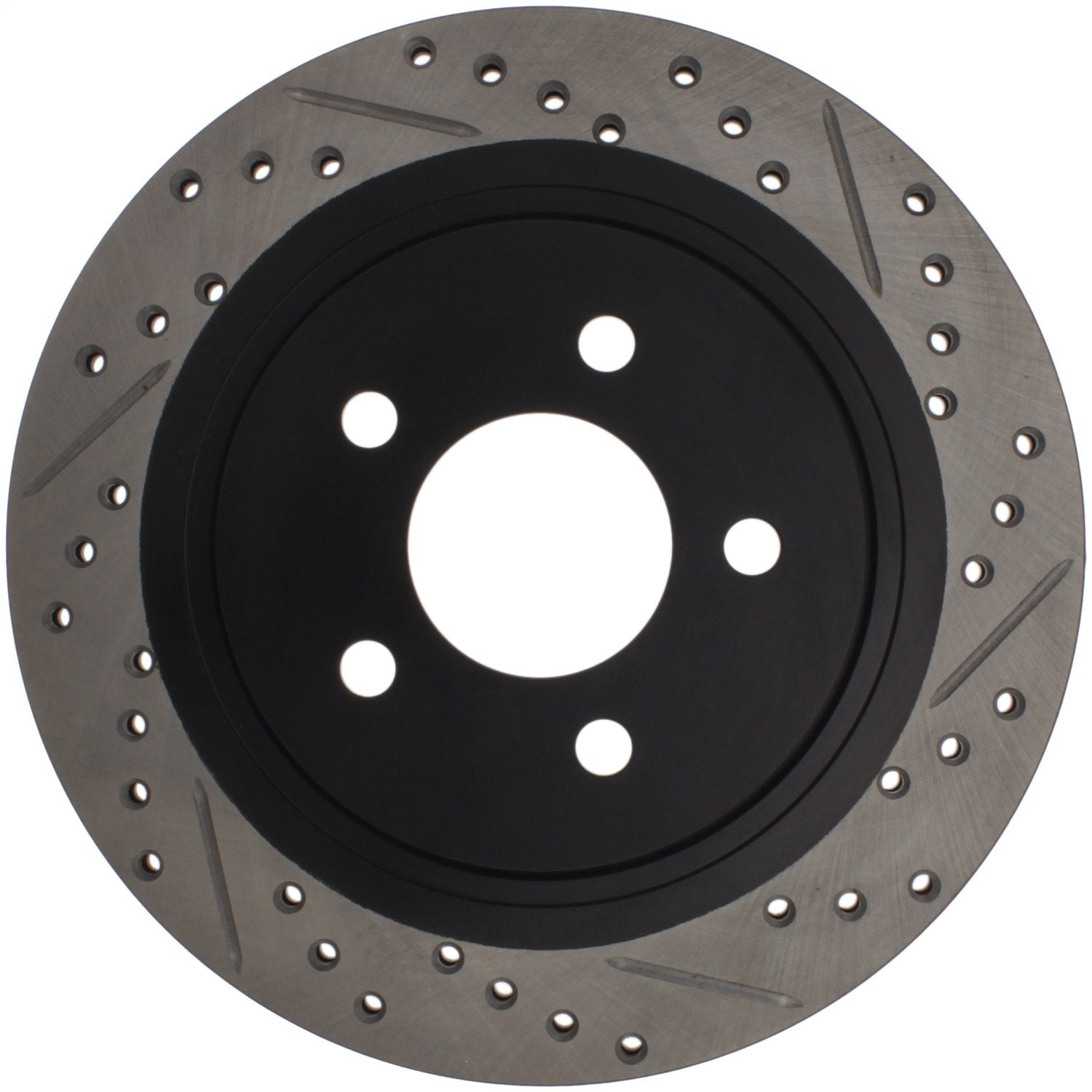 Sport Drilled/Slotted Brake Rotor StopTech 127.61087L (Rear Left), 1 Pack