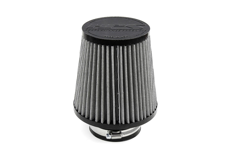 HPS 3.25" ID Performance Air Filter, 6.12" Element Length, 7.87" Overall Length, Gray, HPS-4332