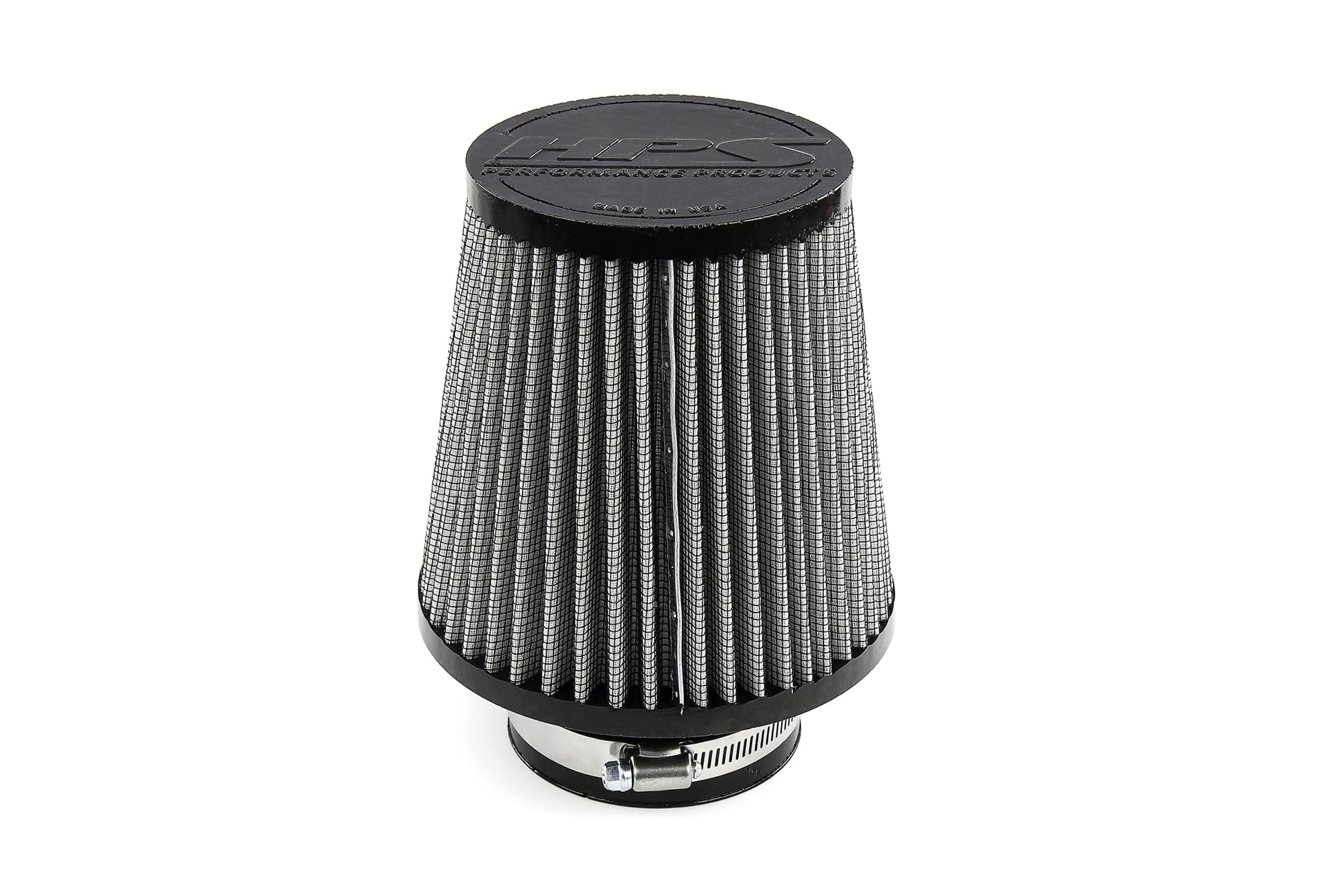 HPS 3.25" ID Performance Air Filter, 6.12" Element Length, 7.87" Overall Length, Gray, HPS-4332