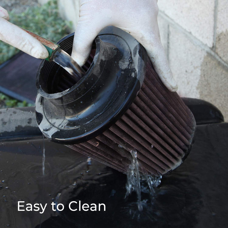 K&N Air Filter/Breather Vent: High Performance, Premium, Washable, Replacement Engine Filter: Flange Diameter: 1.25 in, Filter Height: 2.5 in, Flange Length: 0.875 in, Shape: Breather, 62-1390