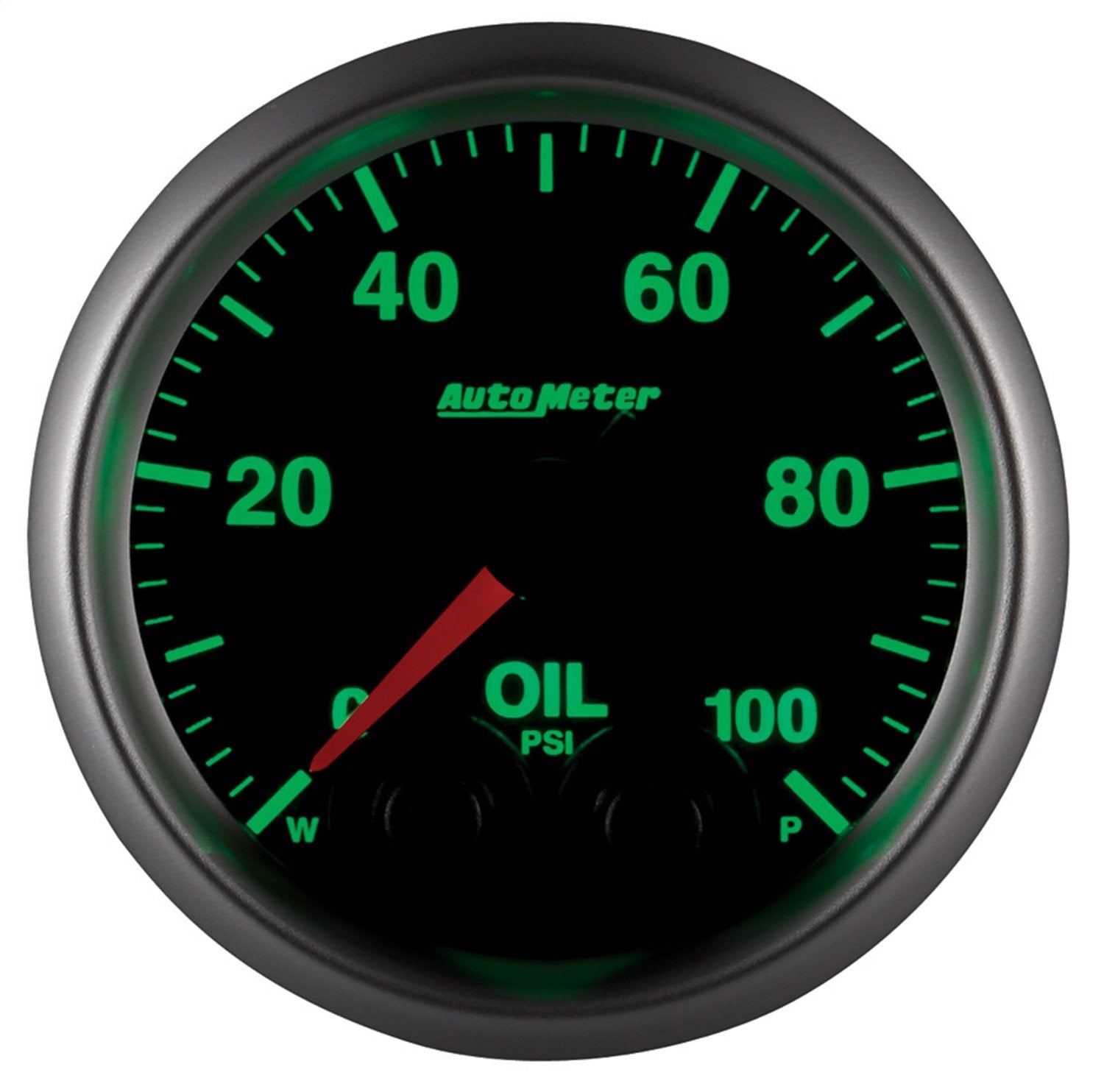 Gauge, AutoMeter 5652-05702-A, Oil Press, 2 1/16", 100Psi, Steper Motor W/Peak & Wrn, Elite, 4An Sensor