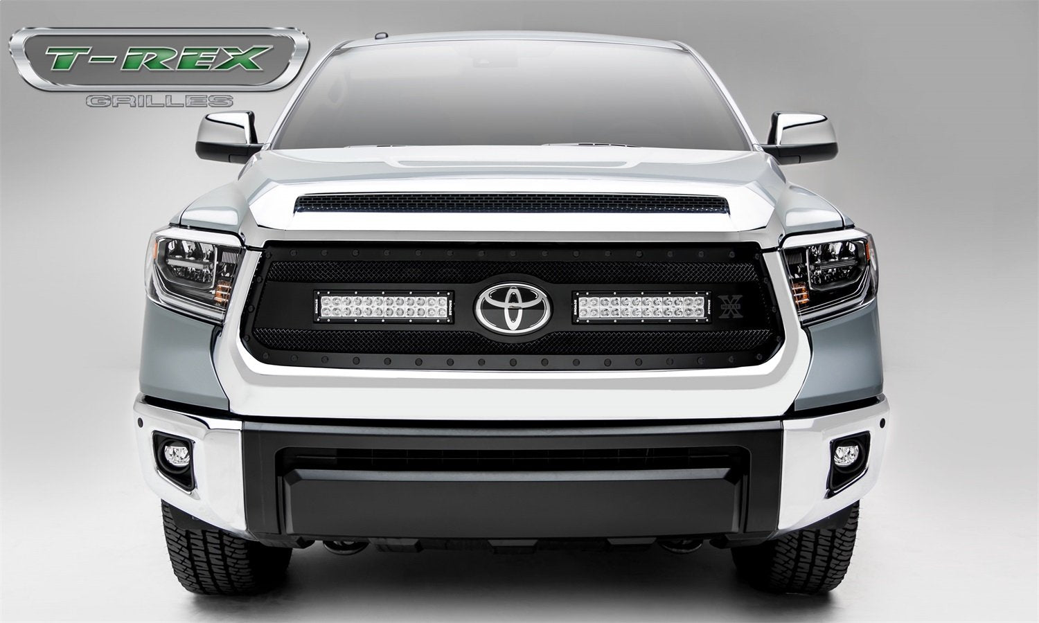 Stealth Torch Grille 2018-2021 Tundra, Black, 1 Pc, Replacement, Black Studs with (2) 12" LEDs, Does Not Fit Vehicles with Camera - PN #6319661-BR