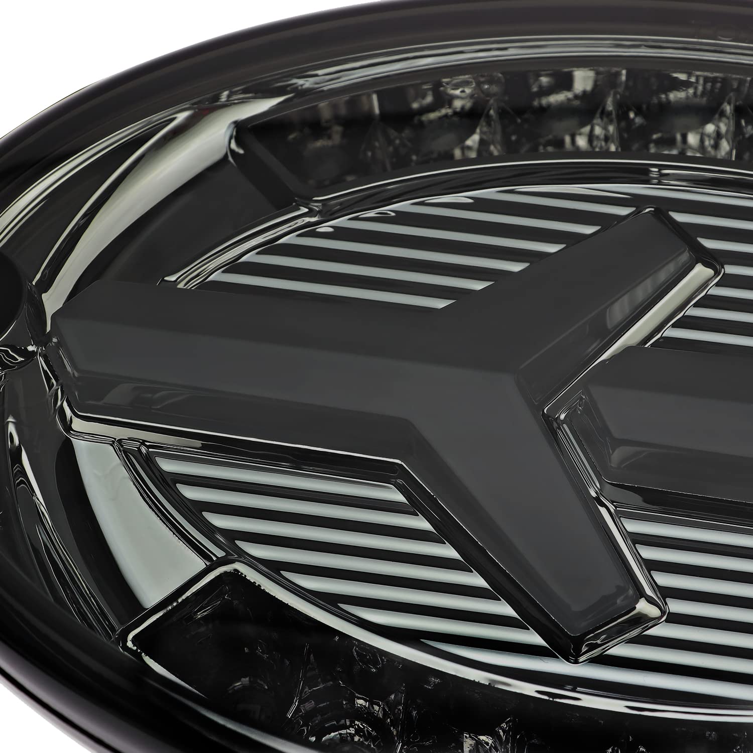 4PC Spec-D Tuning Chrome Housing Smoke Lens LED Tube Bar Tail Lights Compatible with 1997-2004 Chevy Corvette C5