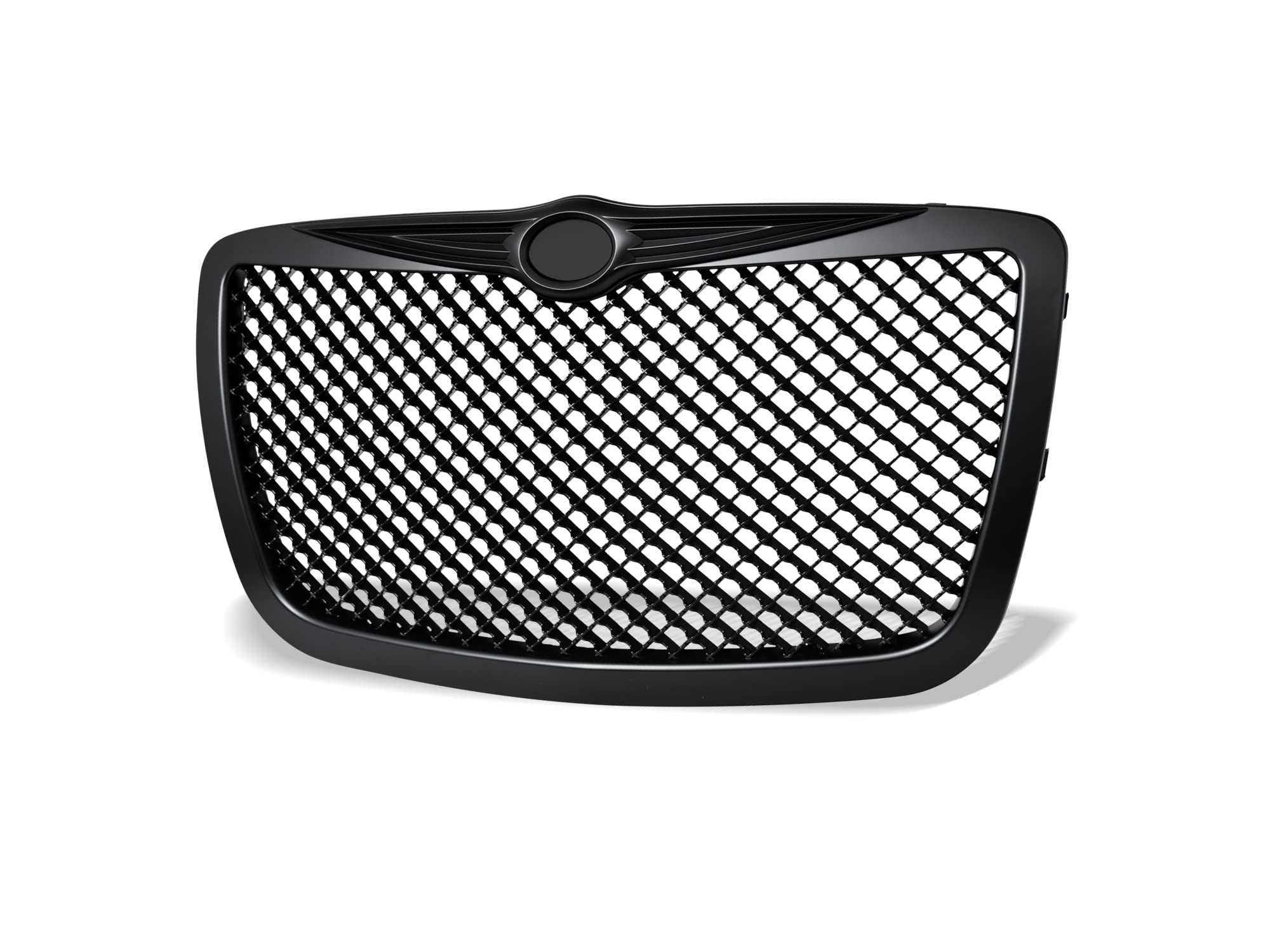 Mesh Front Hood Grille Armordillo USA - Matte Black Fits 2005-2010 Chrysler 300/300C