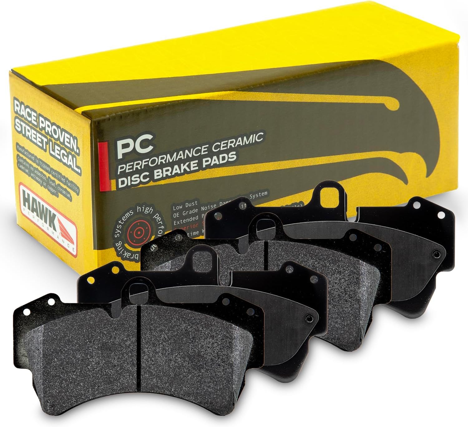 Performance Hawk HB501Z.625 Ceramic Street Brake Pads