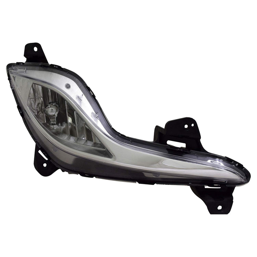 Right TYC Fog Light Assembly Compatible with 2011-2015 Hyundai Santa Fe