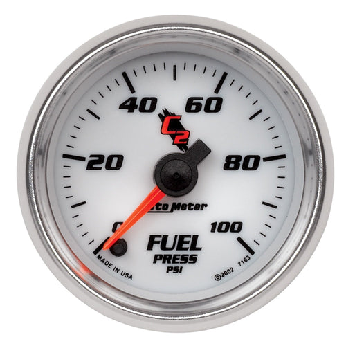 C2 Auto Meter 7163 Full Sweep Electric Fuel Pressure Gauge