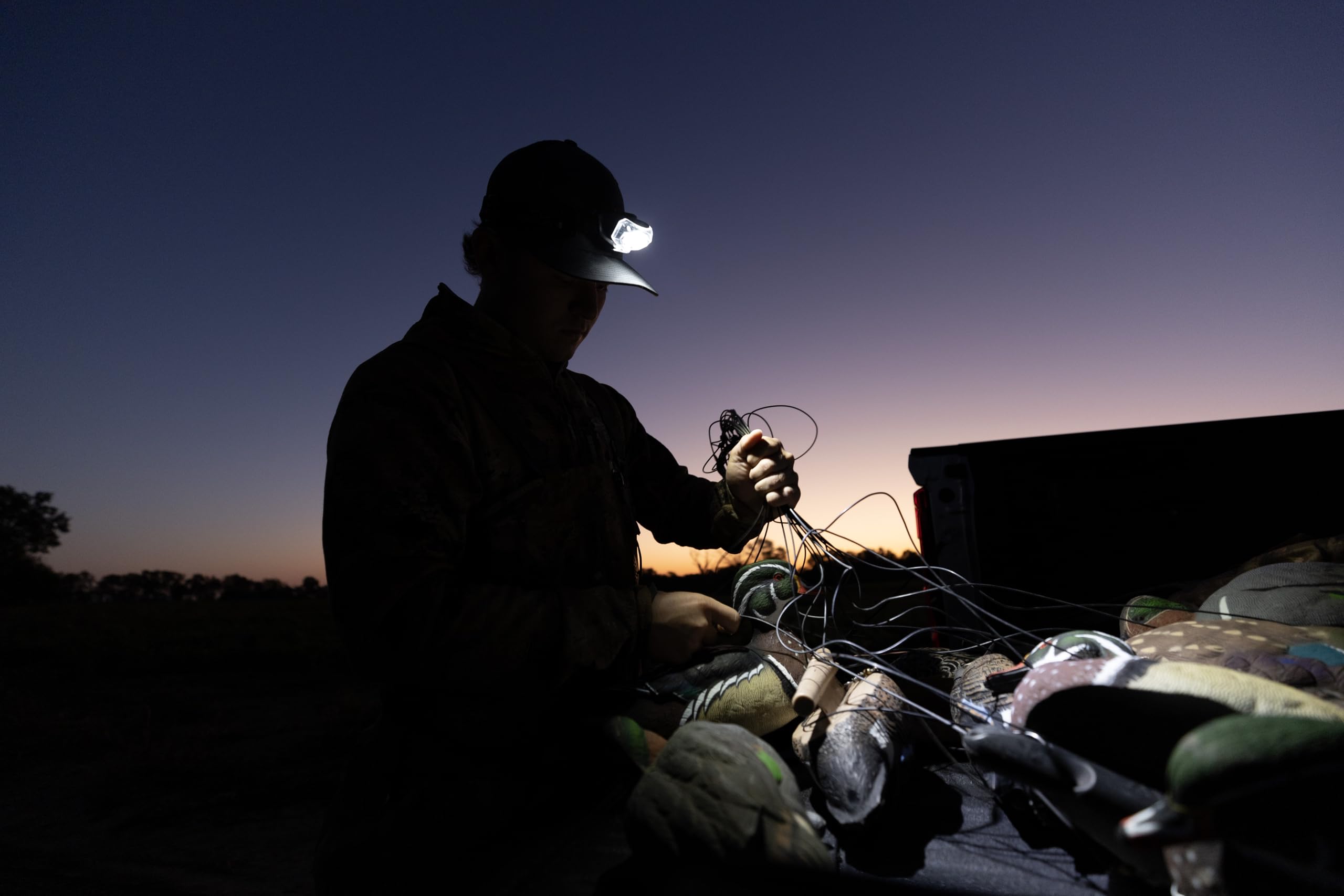 Trio 300 Cyclops | Tactical Durable Lightweight Compact Weather Resistant IPX4 Adjustable Headband 4 Modes Bright 3 Color LED 300 Lumen Headlamp| AAA Battery Included | Pack of 3