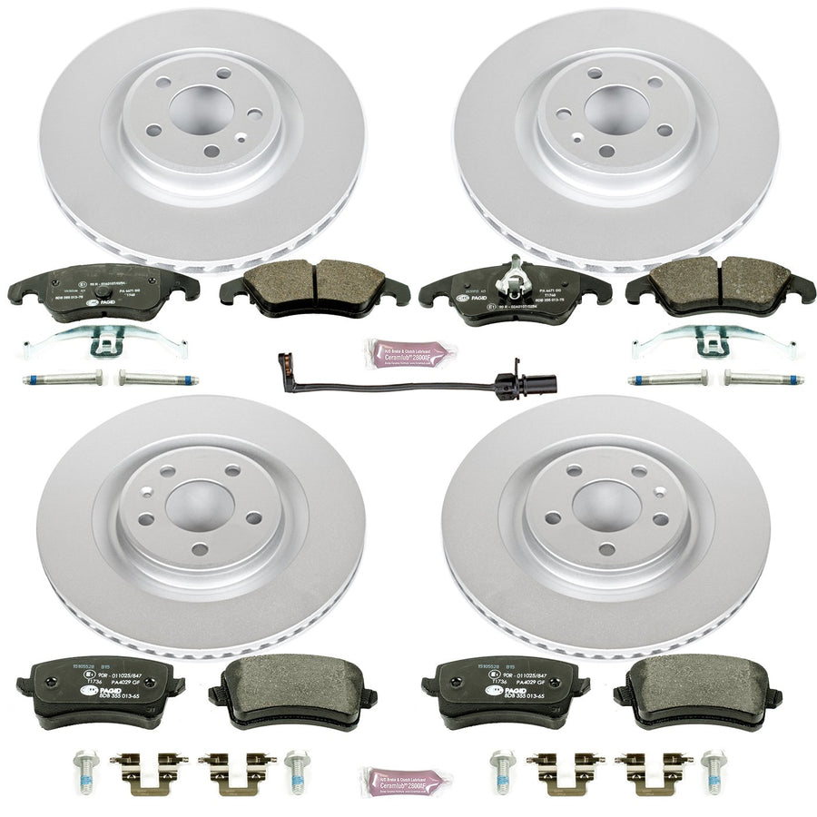Euro-Stop Power Stop ESK6155 Brake Kit Front and Rear