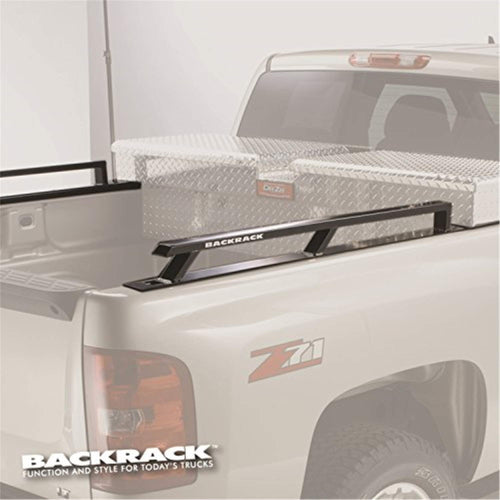 BACKRACK RealTruck Side Rails to use w/ 21" Toolbox | Black, No Drill | 65524TB | Fits 2020-2025 Chevrolet/GMC Silverado/Sierra 2500 HD/3500 HD