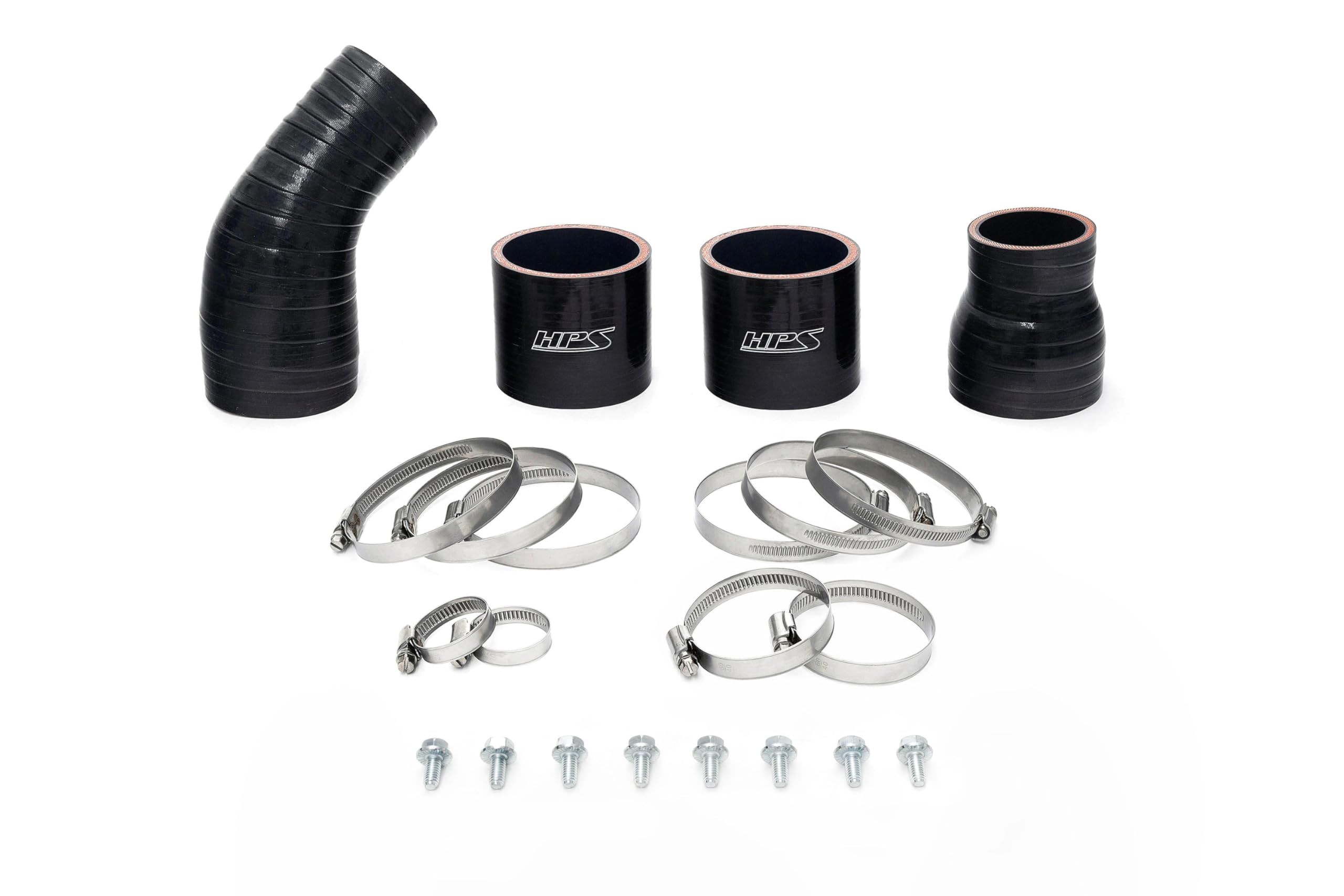 HPS Intercooler Charge Pipe Kit Hot Side Compatible for Toyota 2023-2024 Sequoia 2022-2024 Tundra 3.4L Turbo, 17-148P