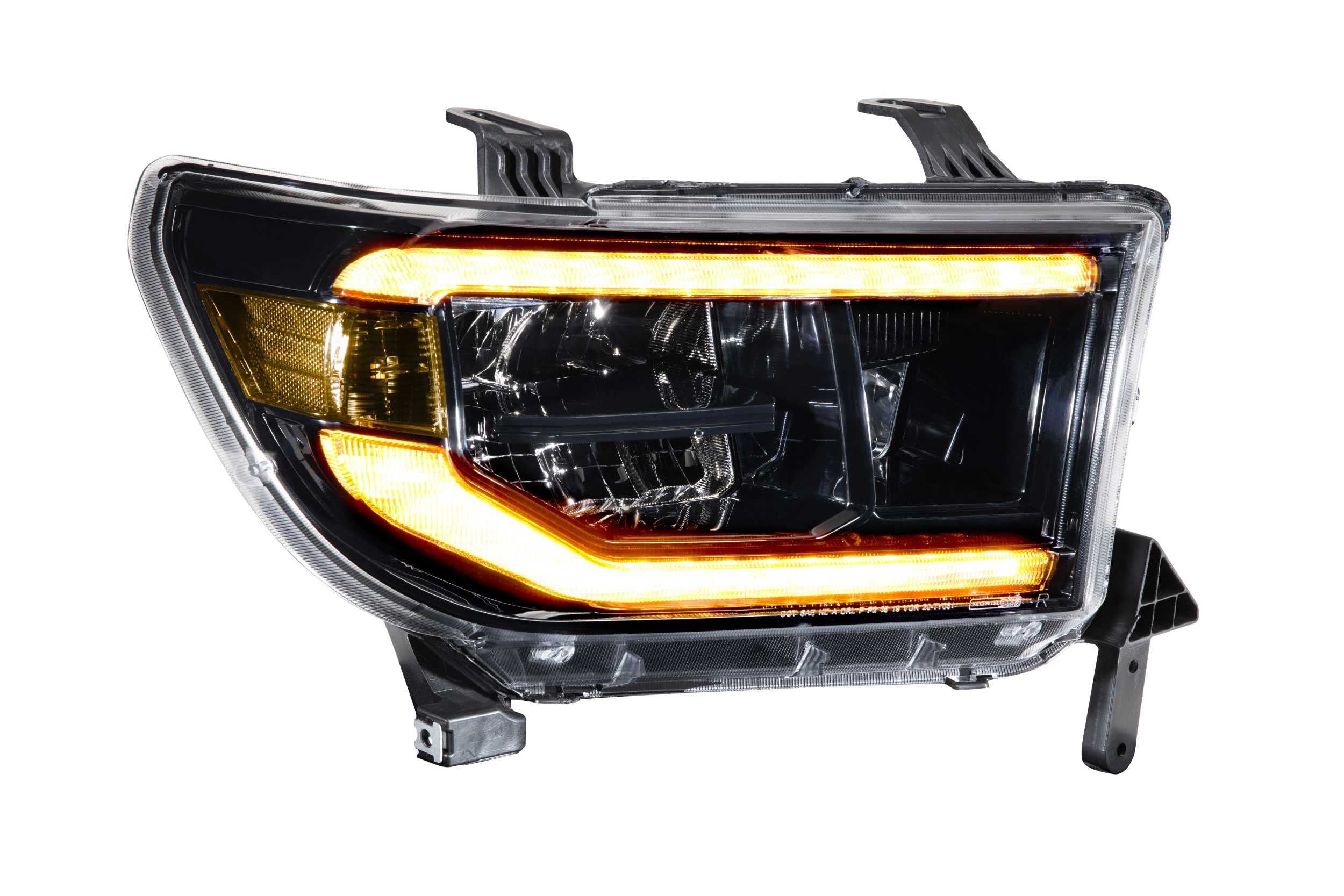 Toyota Tundra 07-13 Morimoto XB LED Headlights, Plug and Play Amber DRL Headlight Assemblies (LF533-A-ASM)
