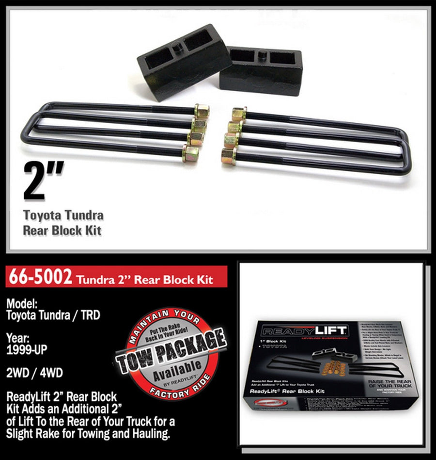 ReadyLift 66-5002 2.0" Tall Rear Kit, Silver ReadyLift