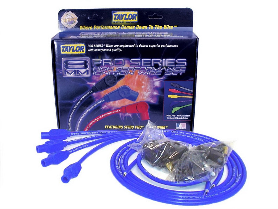 Spiro-Pro Blue Spark Plug Wire Set Taylor Cable 73635