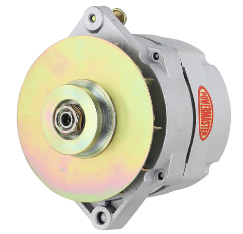 8-46141-347 Powermaster Natural Alternator (Upgrade 150A 1V Pulley & Baffle 1 Wire Motorola Replacement 1" Mating flange)