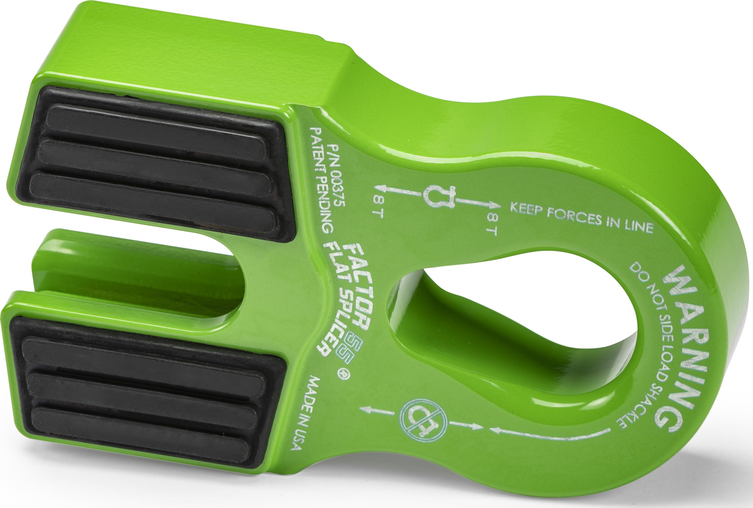 Flat Splicer Factor 55 Low-Profile Design for Synthetic Rope, Fits Synthetic Rope up to 1/2" - Green