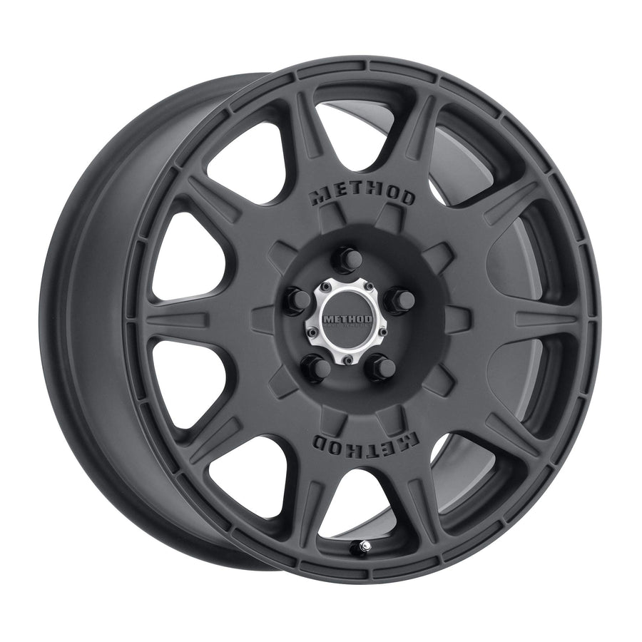 502 RALLY Method Race Wheels Matte Black 17x8" 5x100", 38mm offset 6.1" Backspace, MR50278051538
