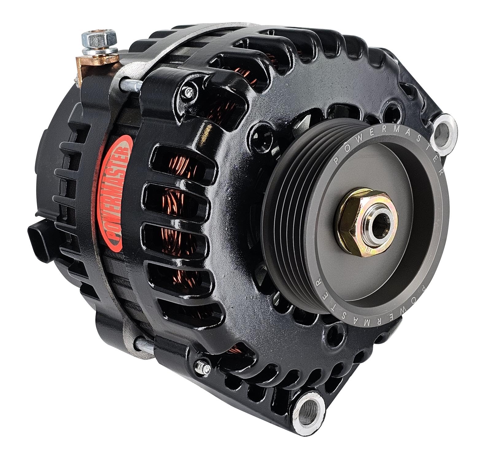 Alt GM AD244 Powermaster Black 220A 3" 6 grv Under Drive Pulley w/2 pin FR-L VR