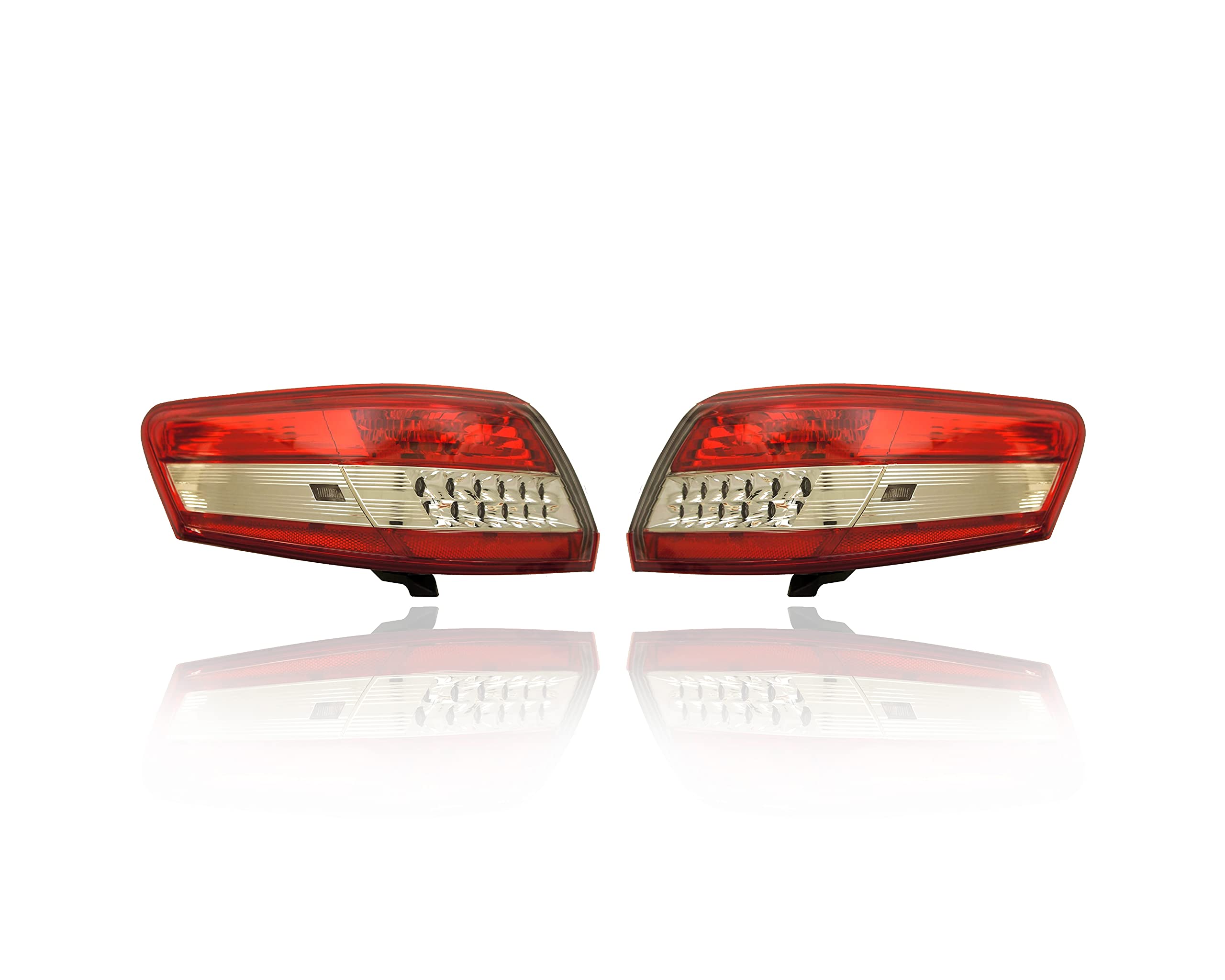 Cooling Direct Tail Light Assembly Compatible/Replacement for 10-11 Toyota Camry-USA - Both Pair Left Driver Right Passenger, Outer On Body - 8155006340, 8156006340