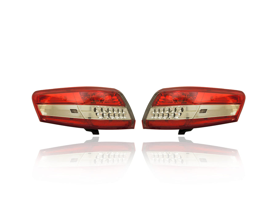 Cooling Direct Tail Light Assembly Compatible/Replacement for 10-11 Toyota Camry-USA - Both Pair Left Driver Right Passenger, Outer On Body - 8155006340, 8156006340
