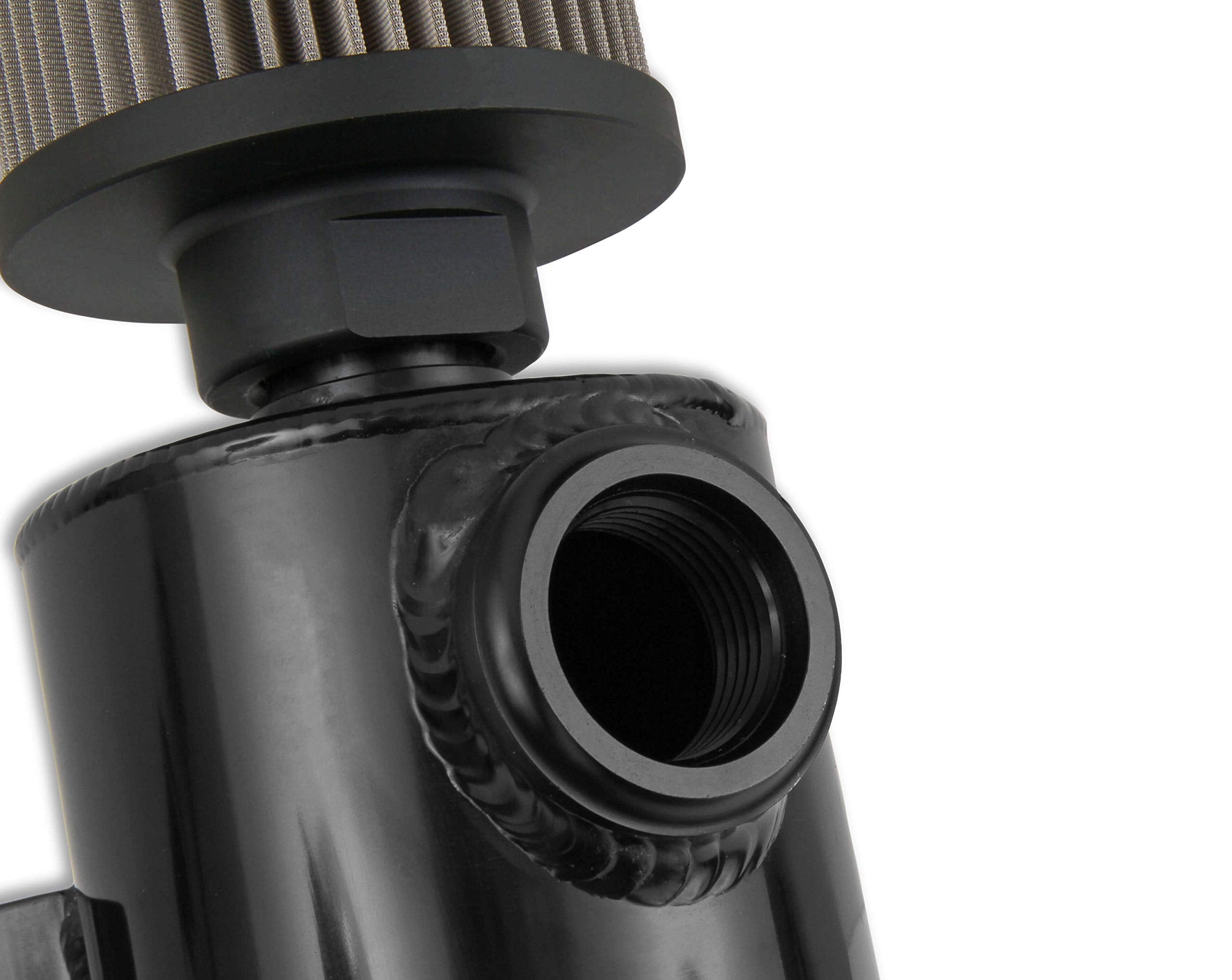 Catch Can Earl's W/An O-Ring Inlet & Filter-Blk