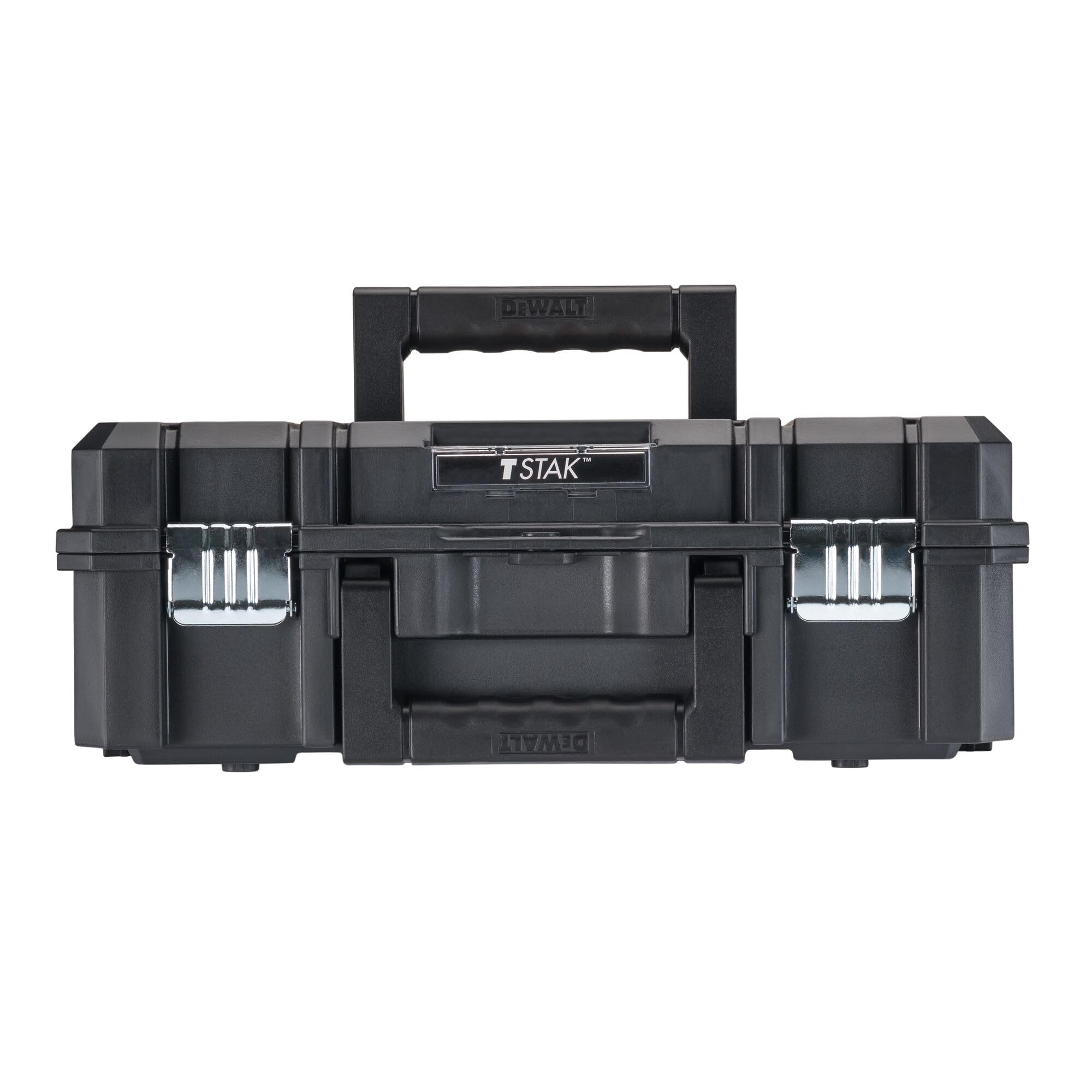 DEWALT Tool Box TSTAK II, Flat Top Storage Case, Organizer Box Holds Up To 66 lbs, Flexible Platforms for Stacking, 13 Inch (DWST17807)