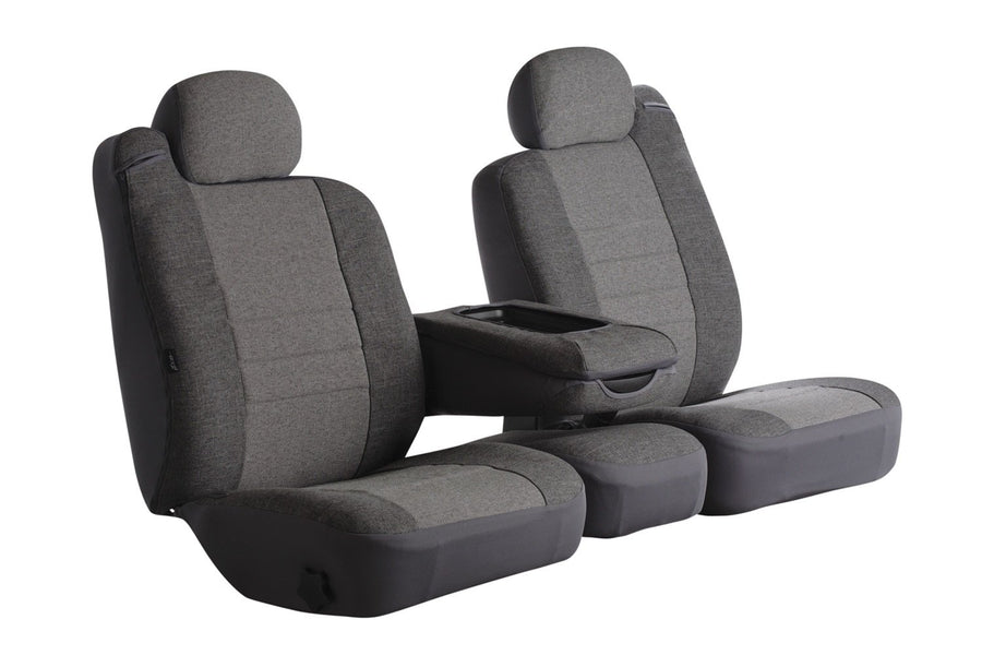 Fia Oe Custom Seat Cover OE3024GRAY; Tweed; Gray; Front; Bucket Seats; High Back;