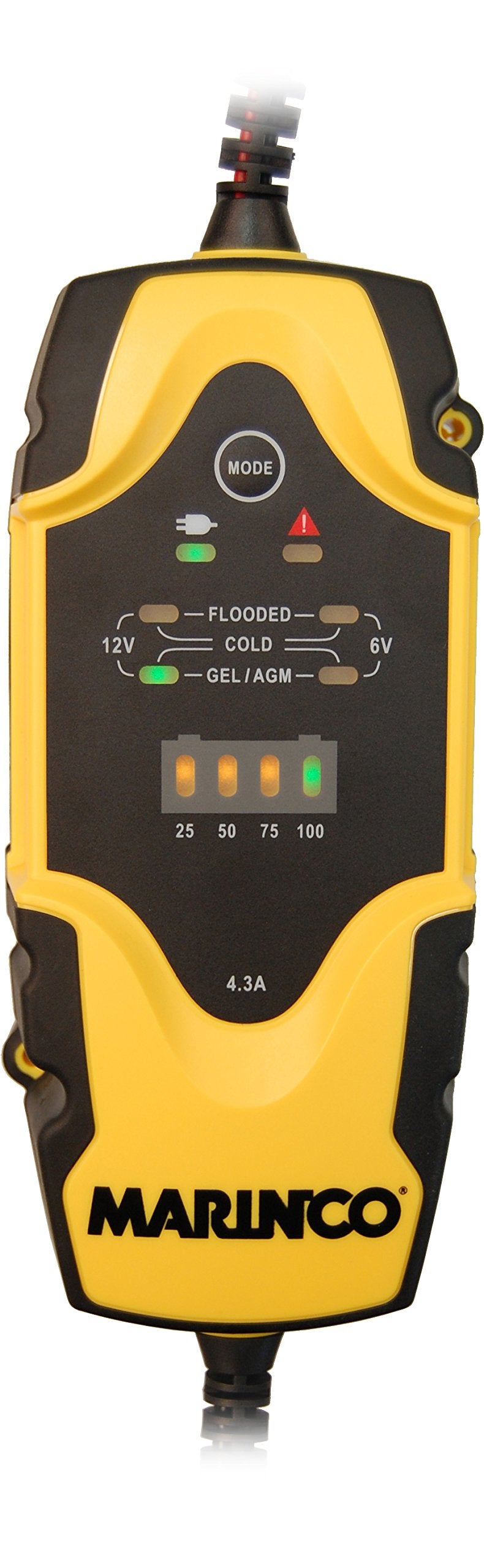 ChargePro Marinco 4.3A 6V/12V Portable Battery Charger Maintainer