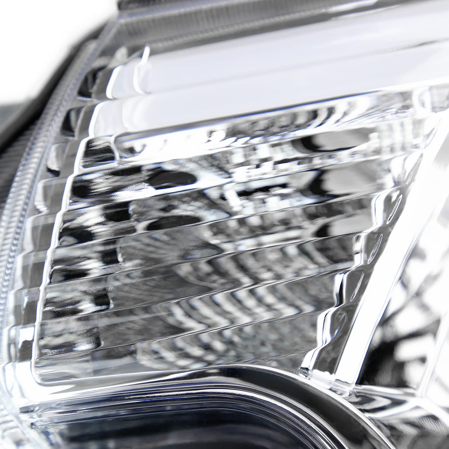 Chrome Projector Headlights w/LED Bar Spec-D Tuning Compatible with 2012-2015 Toyota Tacoma, Left + Right Head Lights Assembly