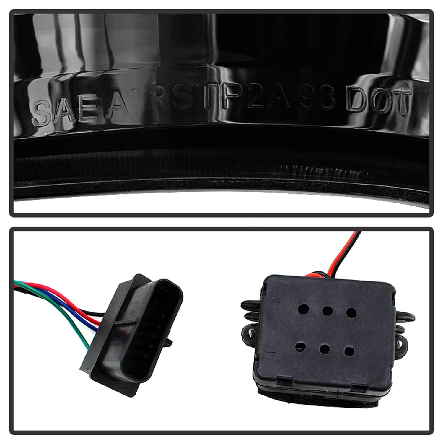 Tail Light Xtune ALT-JH-CCK88-LED-SET-SM (-94 / Jimmy 92-94 / Suburban 92-99 / Tahoe 94-99 / Cadillac Escalade 99-00 / Yukon Denali 99-00 LED s with 3rd LED brake Light - Smoked)