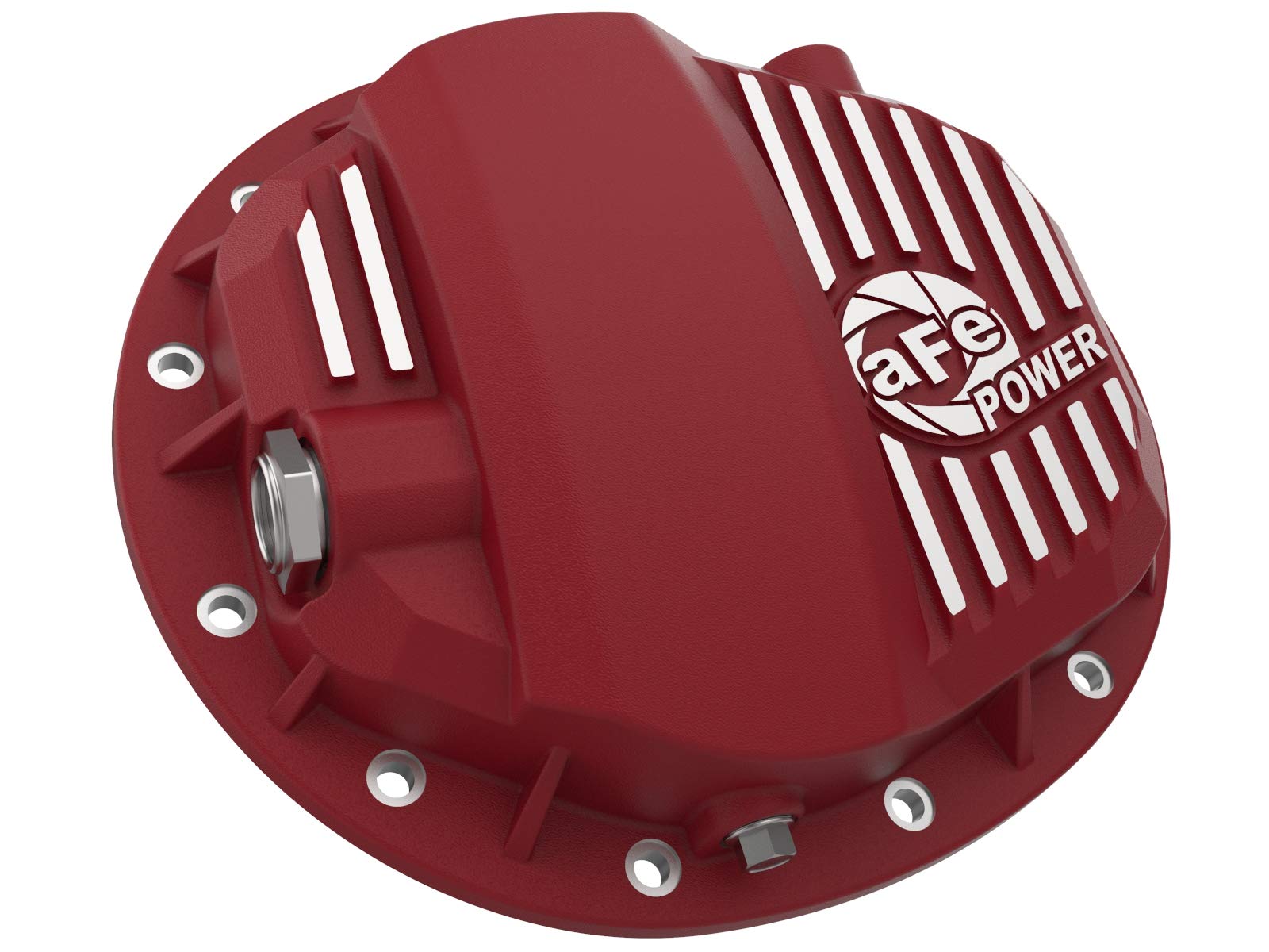 aFe POWER Rear Differential Cover Pro Series Red w/Machined Fins - #46-71140R - GM Gas Trucks/SUV's 19-24 (GMCH 9.5)