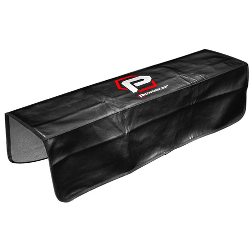 Powerbuilt 24"x 34" Fender Cover Black Plush Vinyl Protector Pad Mat, Mechanic and Car Repair Under Hood Protection - 640083