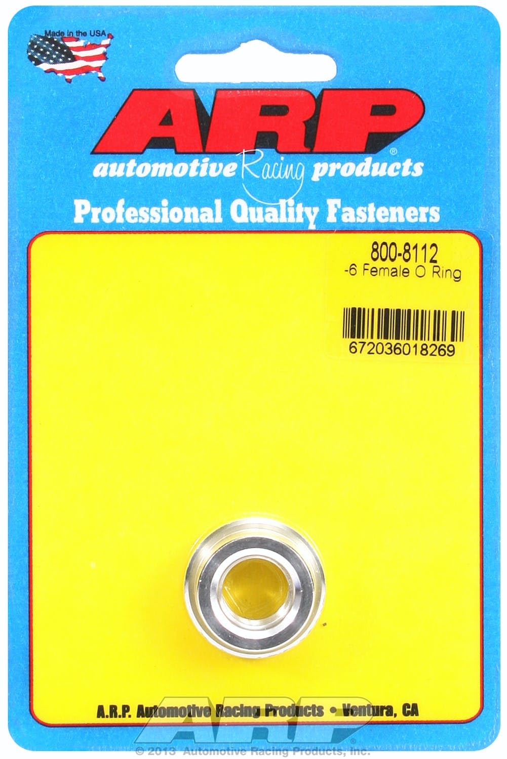 Weld Bung, ARP (800-8112) Aluminum